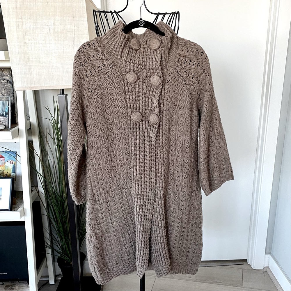 Vertigo Paris Chunky Knit Long Cardigan